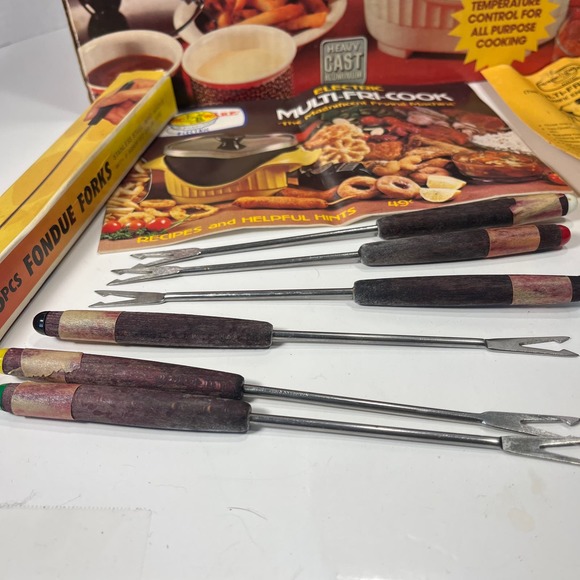 Vintage Nordic Ware Electric Multi-Fri-Plus Deep‎ Fries Fondues Original Box - Picture 3 of 16